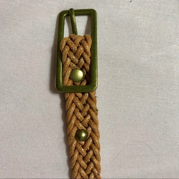 Brown woven belt with embellishments - Picture 2 of 3